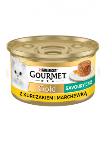 GOURMET GOLD SAVOURY CAKE Z  KURCZAK I MARCHEWKA - 85G x 12