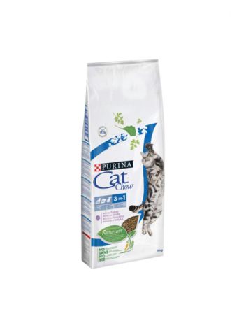 PURINA CAT CHOW ADULT 3 IN 1 - 15KG + ŻWIREK HIGIO LAWENDA GRATIS!