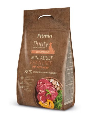 FITMIN DOG PURITY ADULT MINI  BEEF - 800G