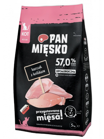 PAN MIĘSKO KOCIAK KURCZAK Z KRÓLIKIEM XS - 5KG