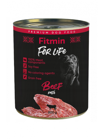 FITMIN FOR LIFE DOG BEEF - 12x800G