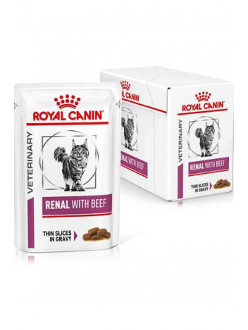 ROYAL CANIN CAT RENAL WITH BEEF 12x85G