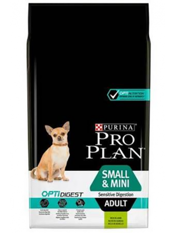 PROPLAN ADULT SMALL MINI SENS DIGEST LAMB - 7KG + 700G GRATIS!