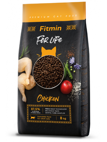 FITMIN FOR LIFE CAT ADULT CHICKEN - 8KG