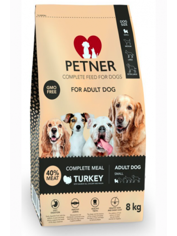 PETNER ADULT SMALL BREEDS TURKEY - 8KG