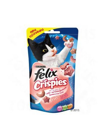 FELIX CRISPIES - PRZEKĄSKA DLA KOTA O SMAKU ŁOSOSIA I PSTRĄGA 45G