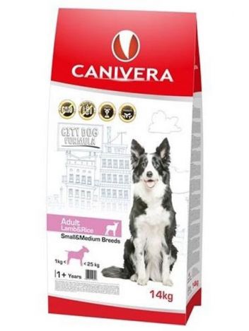 CANIVERA ADULT SMALL & MEDIUM LAMB & RICE - 14KG