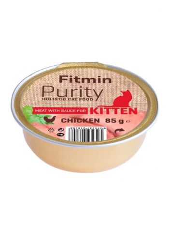 FITMIN CAT PURITY ALUTRAY KITTEN CHICKEN - 85G
