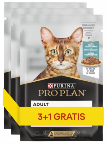 PURINA PRO PLAN NUTRI SAVOUR DELICATE OCEAN FISH - 85G x 4