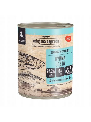 WIEJSKA ZAGRODA RYBNA UCZTA DLA SZCZENIĄT - 800G