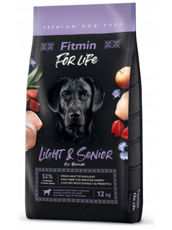 FITMIN DOG FOR LIFE LIGHT & SENIOR - 24KG (12KGx2)