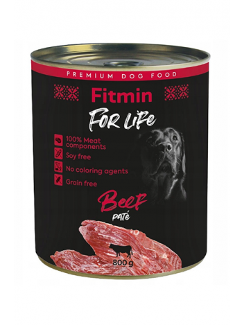 FITMIN FOR LIFE DOG BEEF - 6x800G