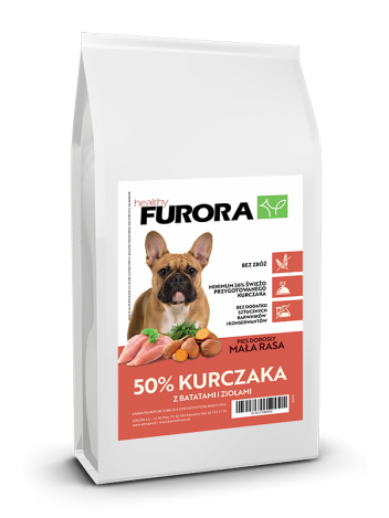 FURORA BEZ ZBÓŻ RASA MAŁA 50% KURCZAKA - 6KG