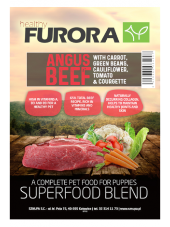 FURORA SUPERFOOD PUPPY 65% MIĘSA WOŁOWEGO - 2KG