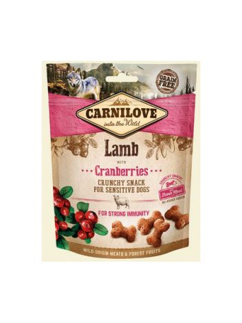 CARNILOVE CRUNCHY SNACK LAMB CRANBERRIES FRESH MEAT - 200G