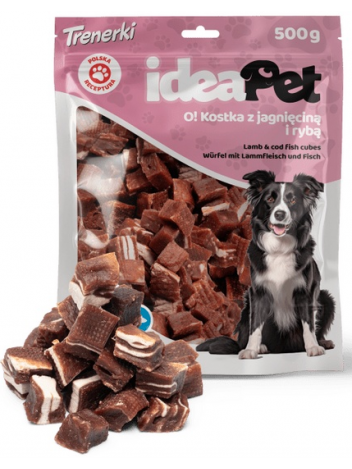 IDEAPET KOSTKI Z JAGNIĘCINĄ 500G