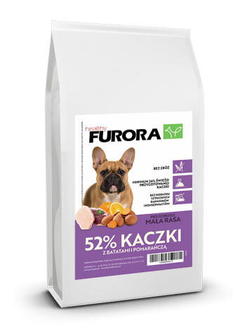 FURORA BEZ ZBÓŻ RASA MAŁA 52% KACZKI - 6KG