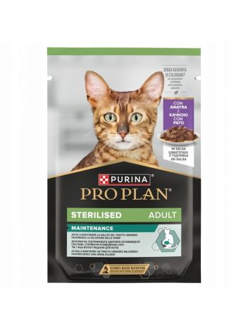 PRO PLAN STERILISED Z KACZKĄ W SOSIE - 85G
