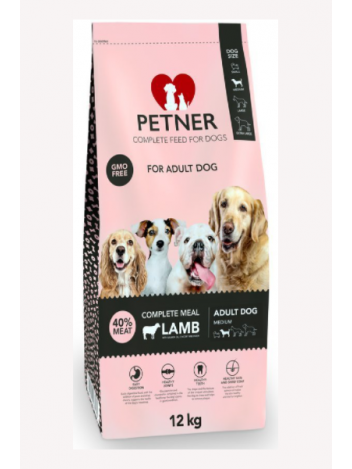 PETNER ADULT MEDIUM BREEDS LAMB - 12KG (3KGx4)