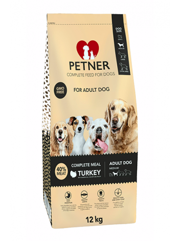 PETNER ADULT MEDIUM BREEDS TURKEY - 12KG (3KGx4)