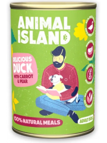 ANIMAL ISLAND DLA PSA KACZKA Z PROSEM I MARCHEWKĄ - 400G
