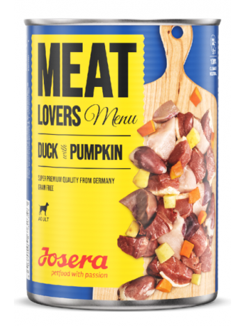 JOSERA MEAT LOVERS MENU DUCK WITH PUMPKIN - 400G