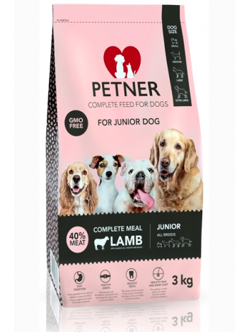PETNER JUNIOR ALL BREEDS LAMB - 3KG