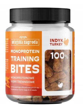 WIEJSKA ZAGRODA TRENINGOWA INDYK KĄSKI MONOPROTEINOWE 150G