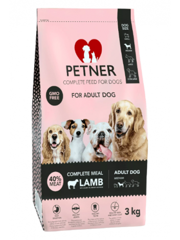 PETNER ADULT MEDIUM BREEDS LAMB - 3KG