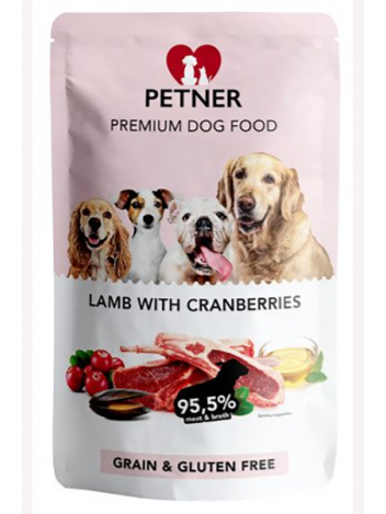 PETNER POUCH LAMB WITH CRANBERRIES - 500G