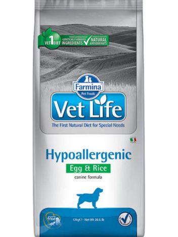 FARMINA VET LIFE HYPOALLERGENIC EGG & RICE DOG - 2KG