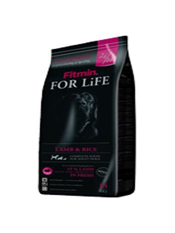 FITMIN DOG FOR LIFE ADULT LAMB & RICE - 24KG (12KGx2)