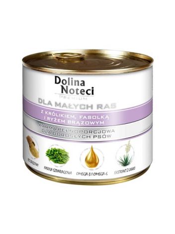 DOLINA NOTECI KRÓLIK FASOLA RYŻ - 185G x 12