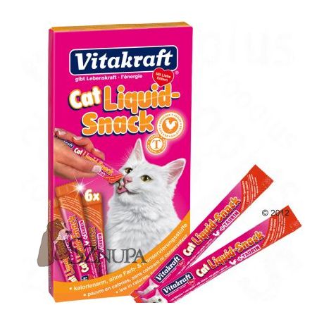 VITAKRAFT CAT LIQUID SNACK CHICKEN - 6x15G