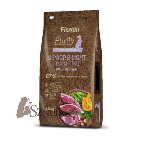 FITMIN DOG PURITY SENIOR & LIGHT LAMB - 2KG
