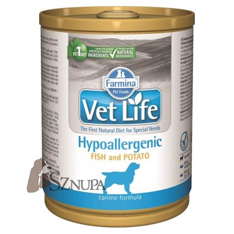 FARMINA VET LIFE HYPOALLERGENIC FISH & POTATO - 300G