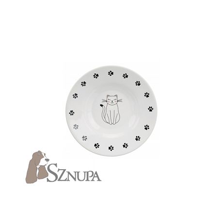 TRIXIE (24651)  MISKA CERAMICZNA DLA RAS KRÓTKOPYSKICH BIAŁA