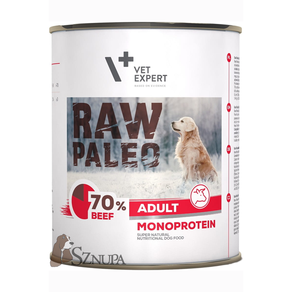 VET EXPERT RAW PALEO ADULT BEEF - 800G