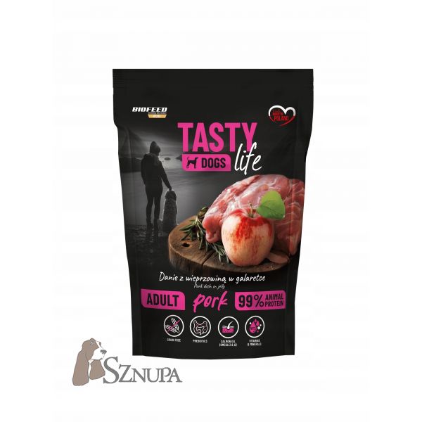 BIOFEED TASTY DOGS LIFE WIEPRZOWINA - 500G