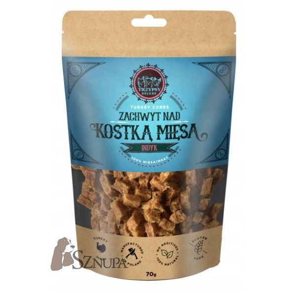 HAPPY SNACKY ZACHWYT NAD KOSTKĄ MIĘSA Z INDYKA 70G