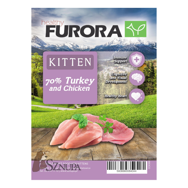 FURORA CONNOISSEUR KOCIĘ INDYK Z KURCZAKIEM - 300G