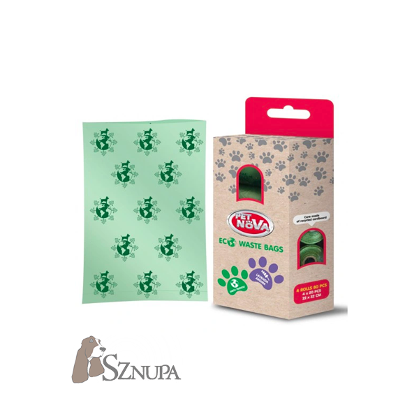 PET NOVA WORKI NA PSIE ODCHODY 4x20SZT BIODEGRADOWALNE