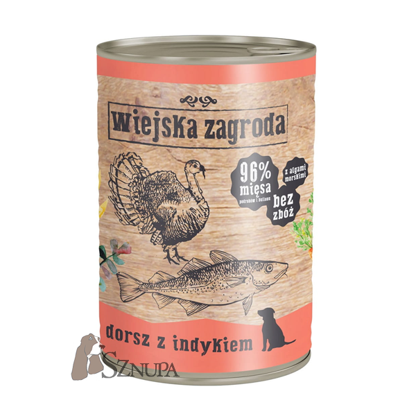 WIEJSKA ZAGRODA DORSZ Z INDYKIEM - 400G