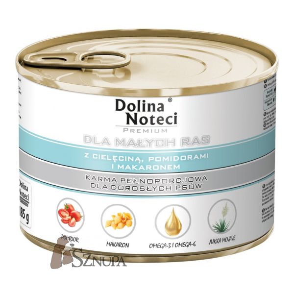 DOLINA NOTECI CIELĘCINA POMIDORY MAKARON - 185G x 12