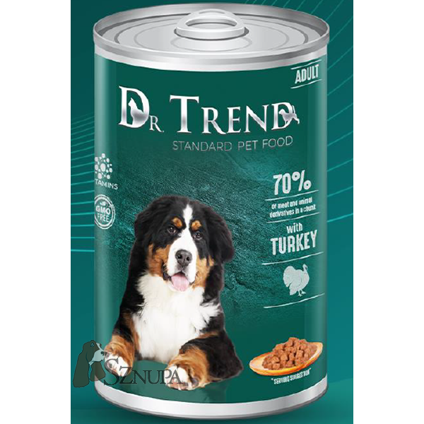 DR. TREND DLA PSA INDYK W KAWAŁKACH W DELIKATNYM SOSIE - 1250G x 12