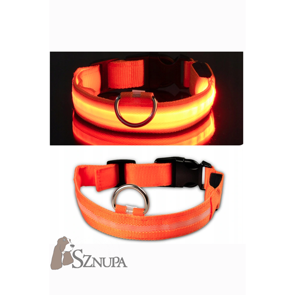 OBROŻA REGULOWANA 35-40CM LED - POMARAŃCZOWA