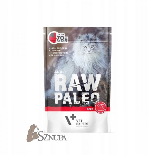 VET EXPERT RAW PALEO ADULT CAT BEEF