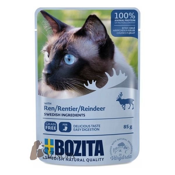 BOZITA KOT KAWALECZKI W GALARECIE Z RENIFEREM - 85G