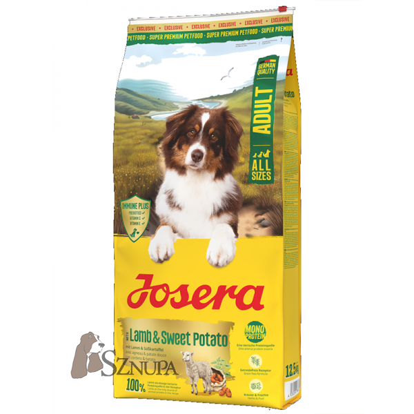 JOSERA EXCLUSIVE ADULT LAMB & SWEET POTATO - 12,5KG