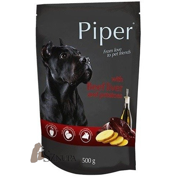 PIPER WĄTRÓBKA WOŁOWA Z ZIEMNIAKAMI - 500G x 10